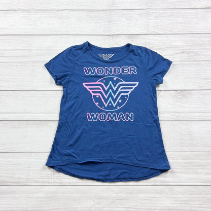 Wonder Woman Girls Graphic T-Shirt Short Sleeve DC Comics Tee L 10-12