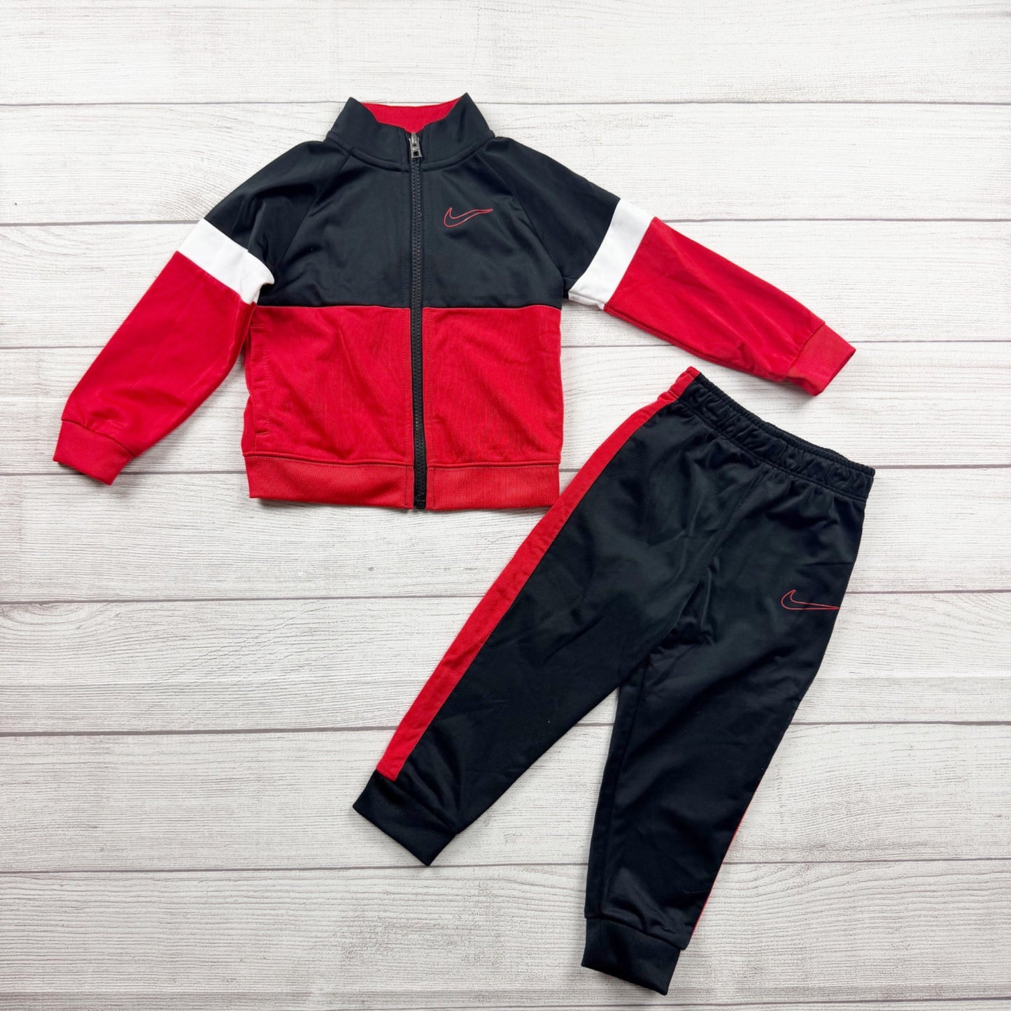 Nike Toddler Boys Tracksuit 2-Piece Jogger Set Full Zip 18-24 Months