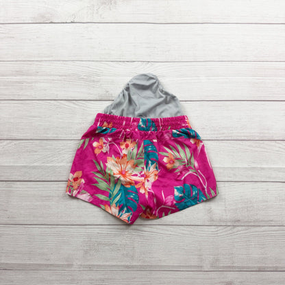 Old Navy Girls Active Floral Print Shorts Go-Dry Technology M 8