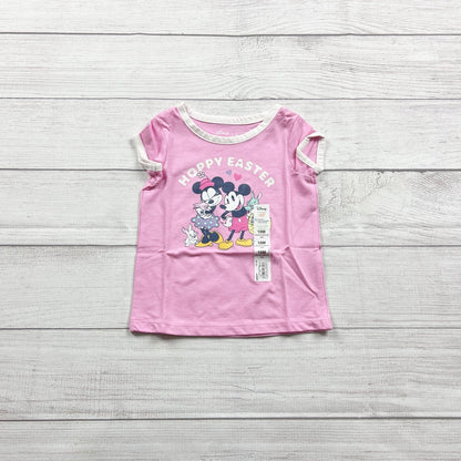 Disney Jumping Beans Baby Girl Easter “Hoppy Easter” Minnie Mickey Tee NWT 18 Months