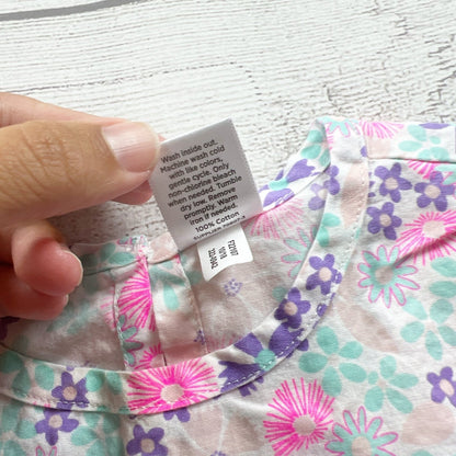 Okie Dokie Baby Toddler Girl Floral Peplum Top Short Sleeve 18 Months