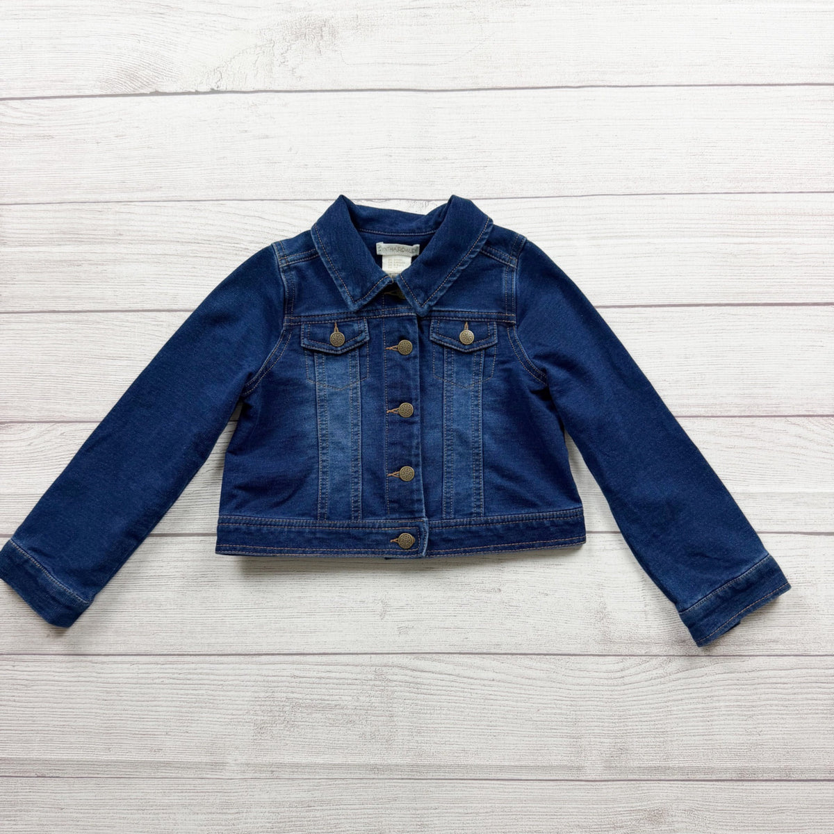 Cynthia Rowley Kids Denim Jean Jacket Girls Button Details S 5-6