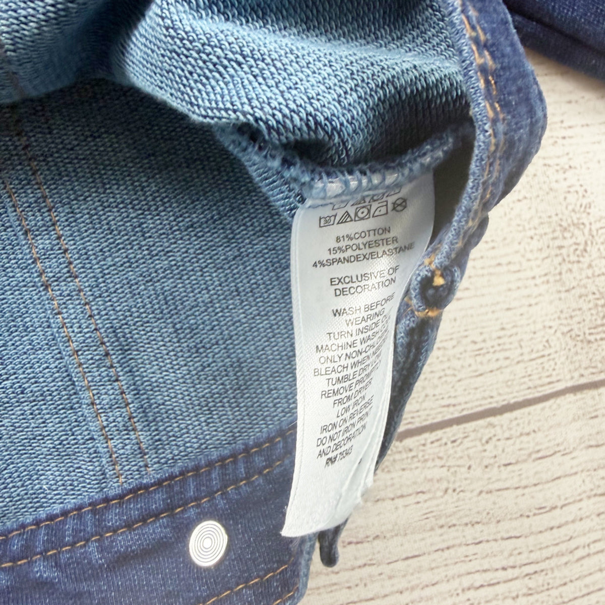 Cynthia Rowley Kids Denim Jean Jacket Girls Button Details S 5-6