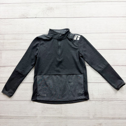 Russell Athletic Dripower 360 Boys Quarter Zip Pullover Black Heather M 8