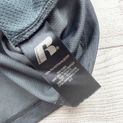 Russell Athletic Dripower 360 Boys Quarter Zip Pullover Black Heather M 8