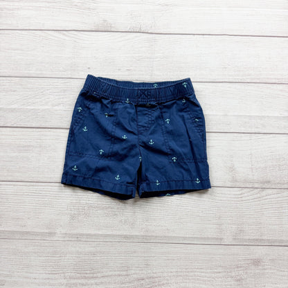 Carter's Baby Boys Anchors Printed Shorts Elastic Waist Lightweight 12-18 Months