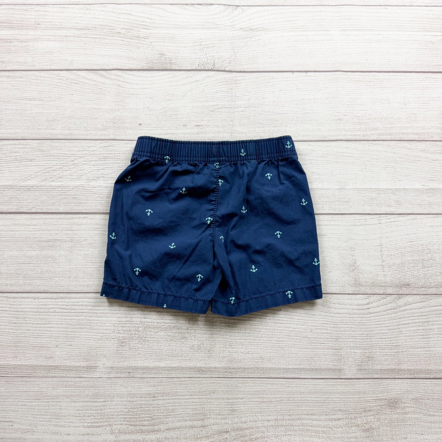 Carter's Baby Boys Anchors Printed Shorts Elastic Waist Lightweight 12-18 Months