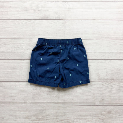 Carter's Baby Boys Anchors Printed Shorts Elastic Waist Lightweight 12-18 Months