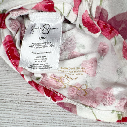 Jessica Simpson Infant Girls Floral Footed Sleeper Pajamas 3-6 Months