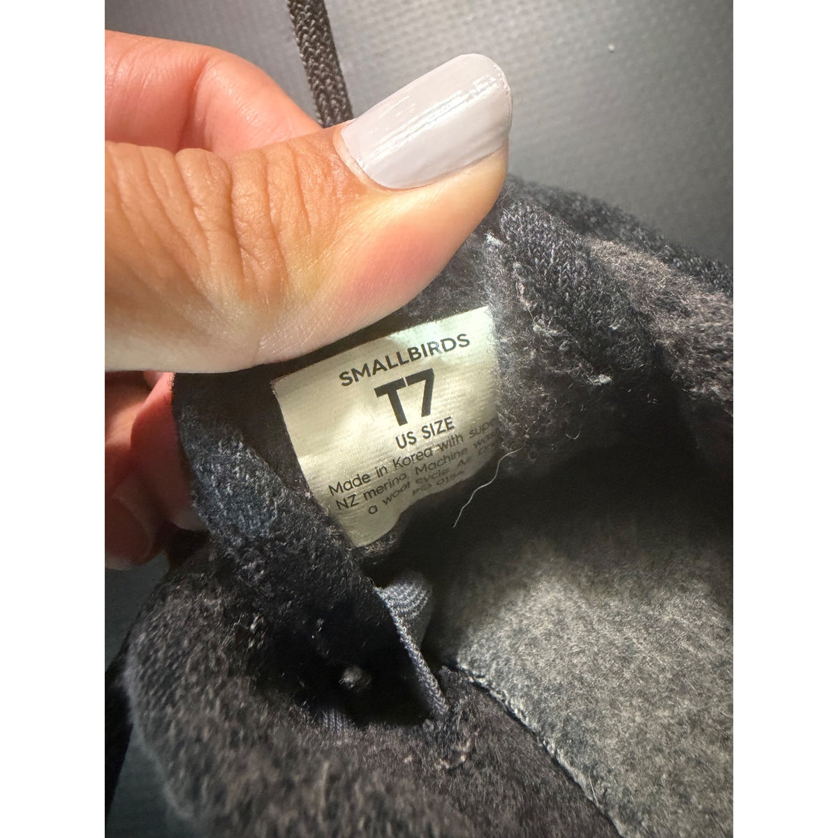 Allbirds Small Birds Wool Runner Toddler Shoes Casual Gray Lace Up US 7