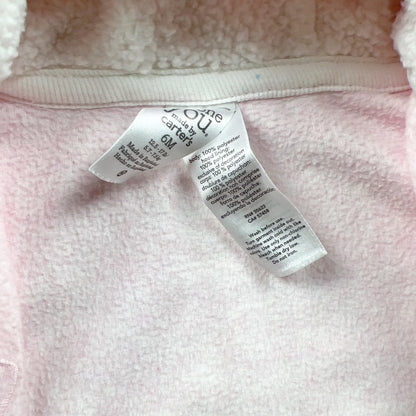Carter's Baby 2 Piece Pink Hooded Outfit Set Deer Graphic 3-6 Months