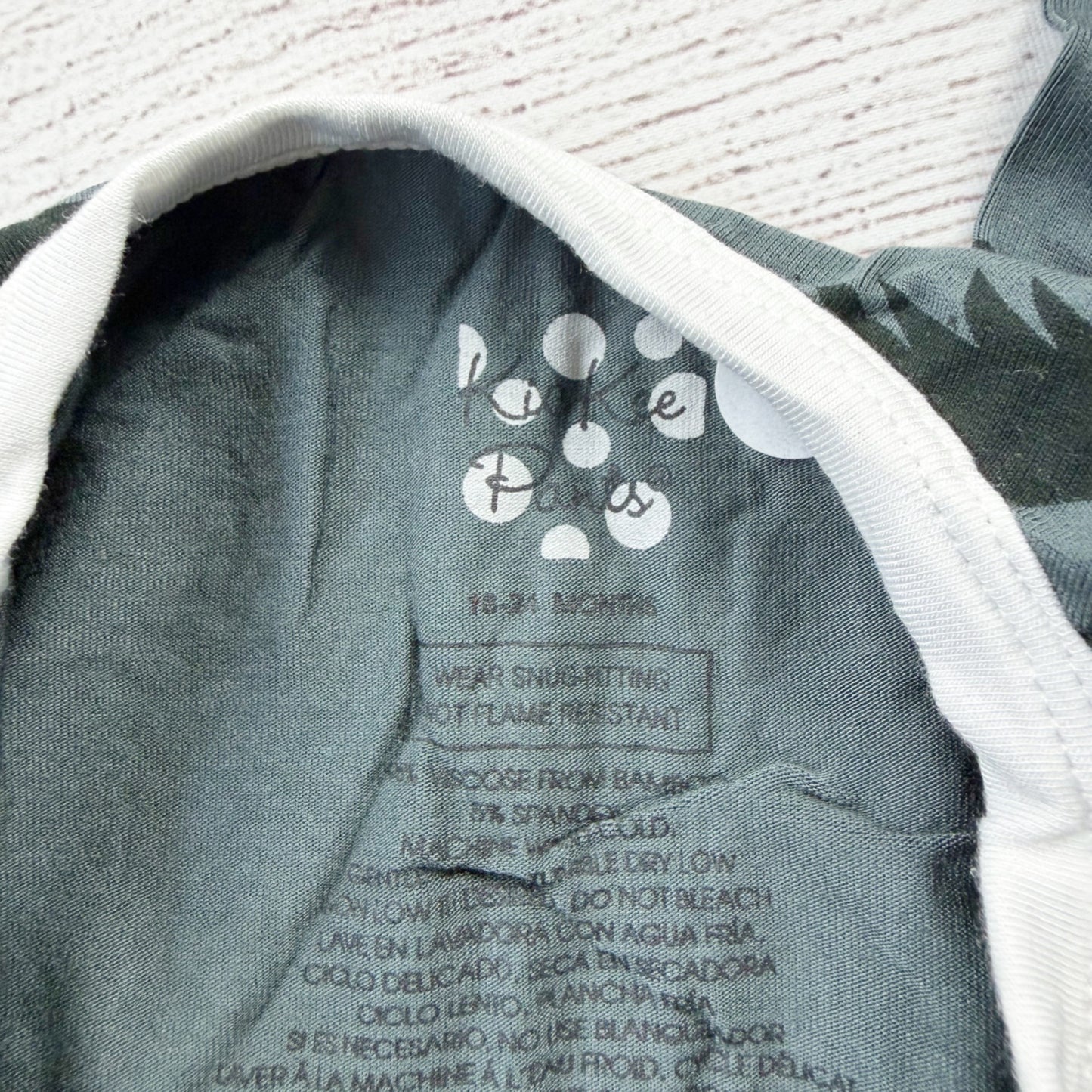 Kickee Pants Baby Footed Pajamas Zip Front Dog Tree Print Gray NWT 18-24 Months