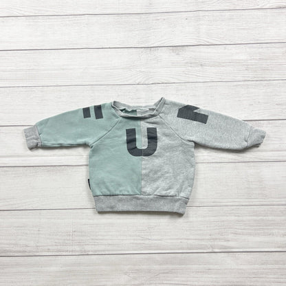 Tiny Tribe Baby Sweatshirt Fun Graphic Long Sleeve Crewneck 9-12 Months