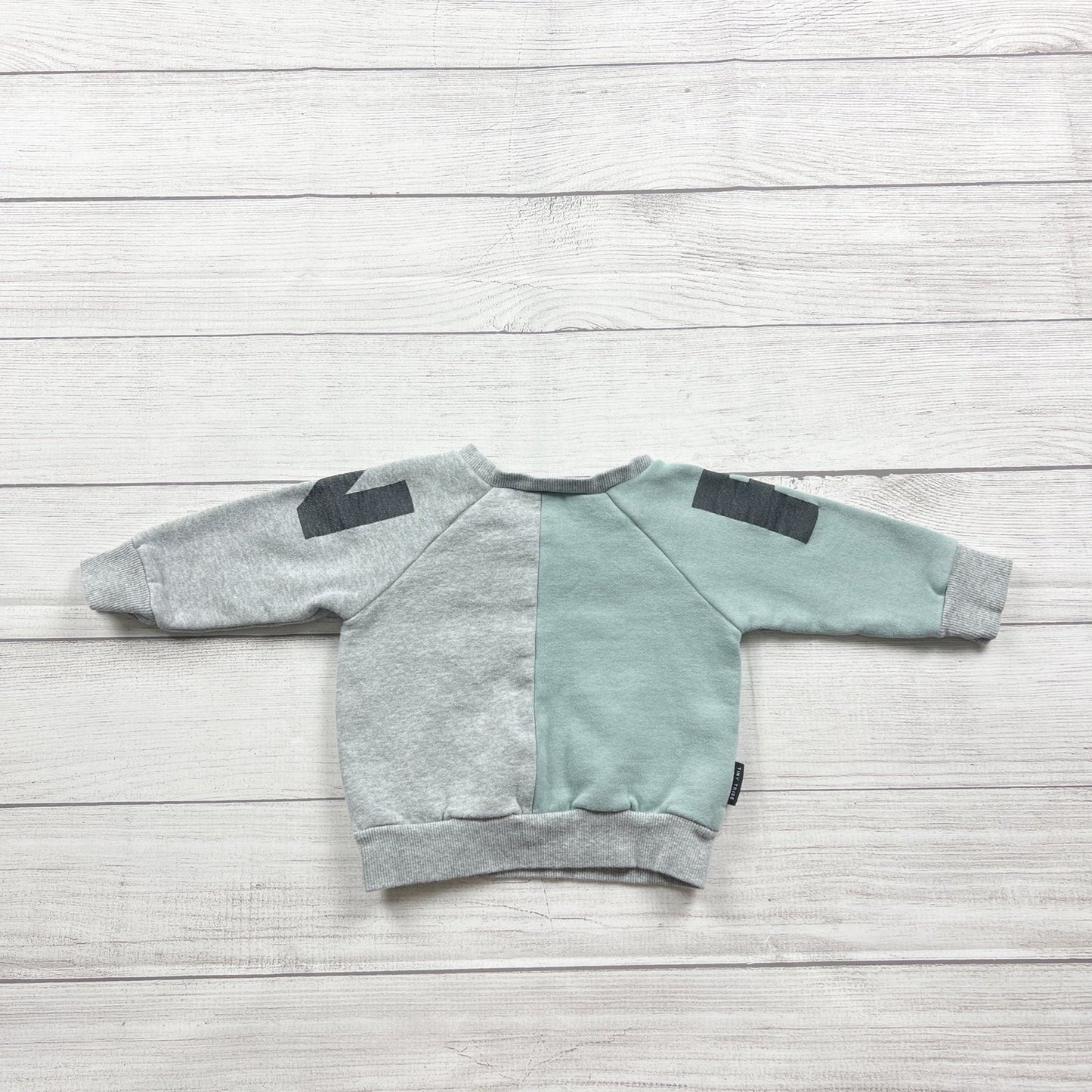 Tiny Tribe Baby Sweatshirt Fun Graphic Long Sleeve Crewneck 9-12 Months