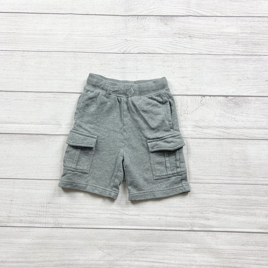 Hanna Andersson Toddler Cargo Shorts Pockets Gray 2T