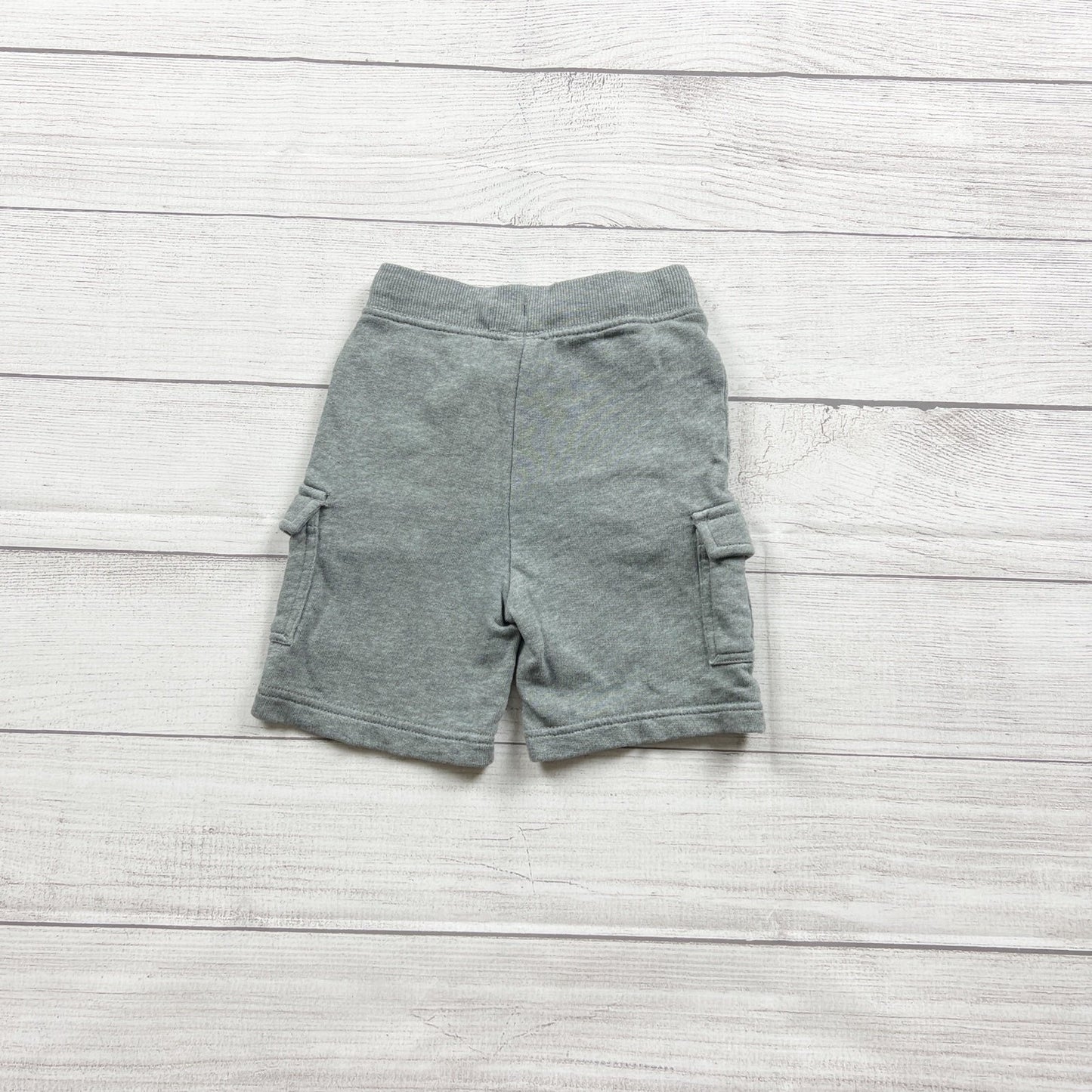 Hanna Andersson Toddler Cargo Shorts Pockets Gray 2T