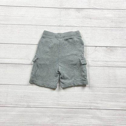 Hanna Andersson Toddler Cargo Shorts Pockets Gray 2T