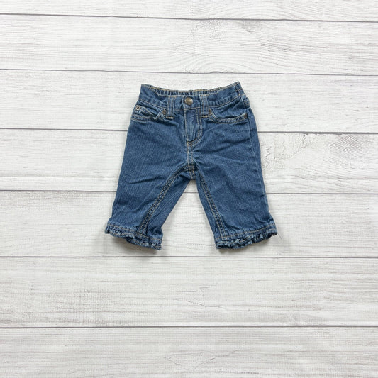 Koala Kids Baby Jeans Denim Pull-On Pants Elastic Waist Infant Girl 3-6 Months