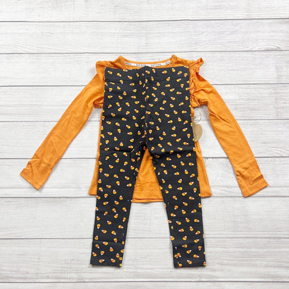 Rae Dunn Girls "Blame It On The Candy" Halloween Outfit Candy Leggings NWT 6X