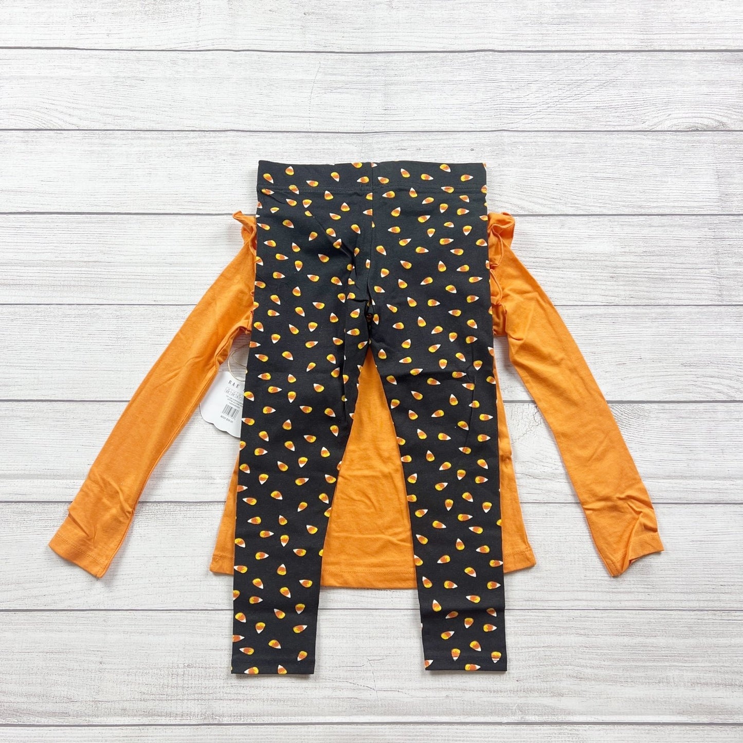 Rae Dunn Girls "Blame It On The Candy" Halloween Outfit Candy Leggings NWT 6X