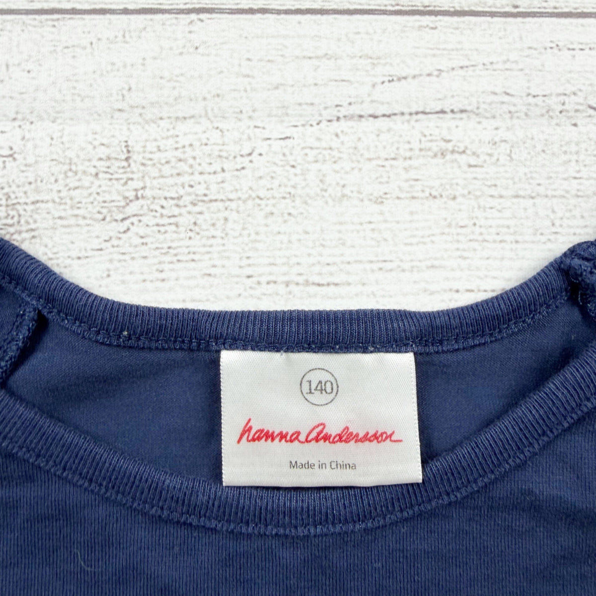 Hanna Andersson Girls Navy Blue Flower Graphic Tunic Top Short Sleeve 10