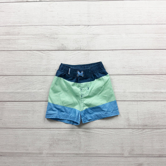 RuggedButts Baby Swim Trunks Boys Color Block Shorts 12-18 Months