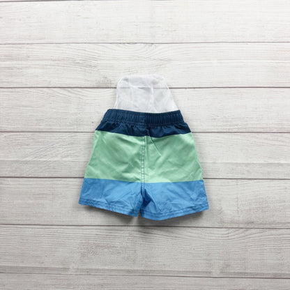RuggedButts Baby Swim Trunks Boys Color Block Shorts 12-18 Months
