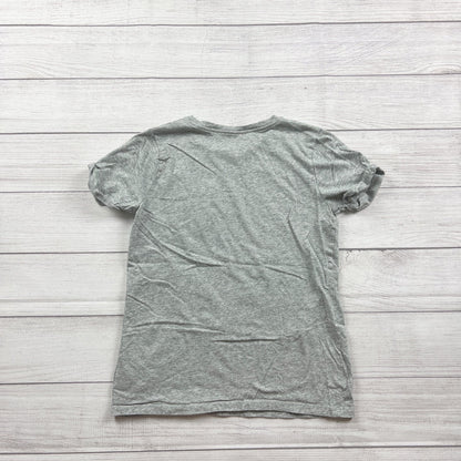 Mini Boden Kids T-Shirt Gray Unicorn Pocket Graphic Short Sleeve Top 13-14