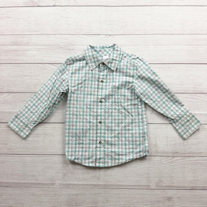 Simple Joys Carter's Toddler Boys Plaid Long Sleeve Button Up Shirt 2T