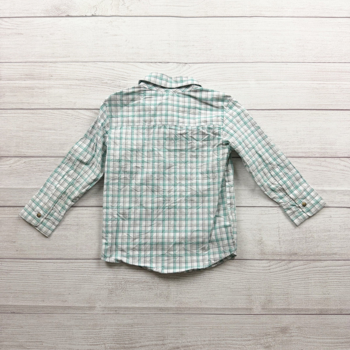 Simple Joys Carter's Toddler Boys Plaid Long Sleeve Button Up Shirt 2T