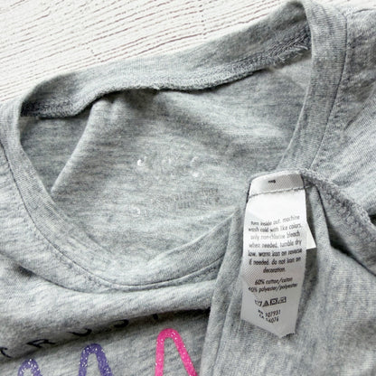 justice Trust In Your Magic Girls Graphic T-Shirt Gray Short Sleeve 6