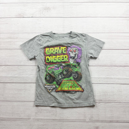 Monster Jam Grave Digger Graphic Tee Crew Neck M