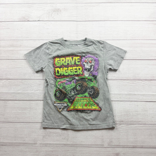Monster Jam Grave Digger Graphic Tee Crew Neck M
