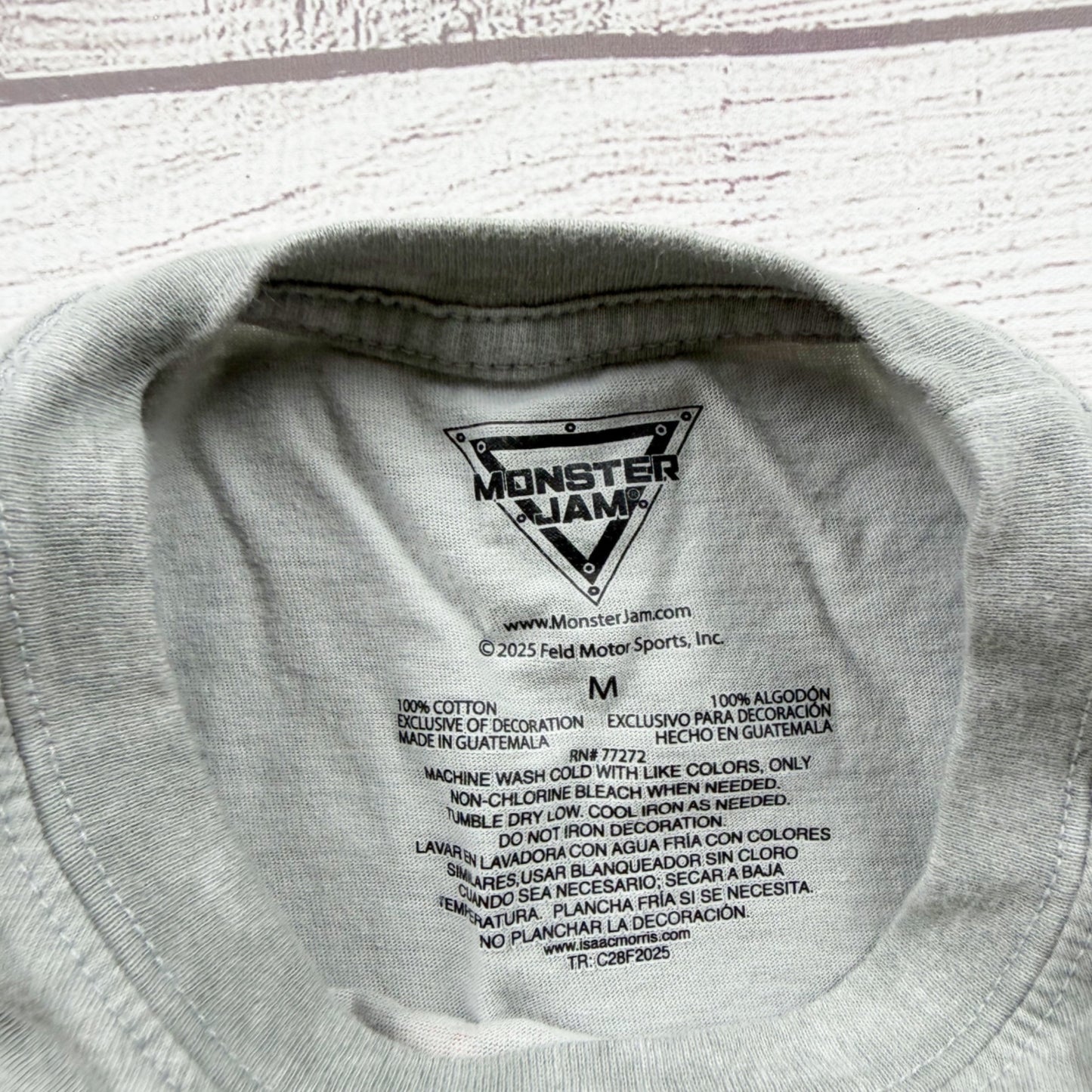Monster Jam Grave Digger Graphic Tee Crew Neck M