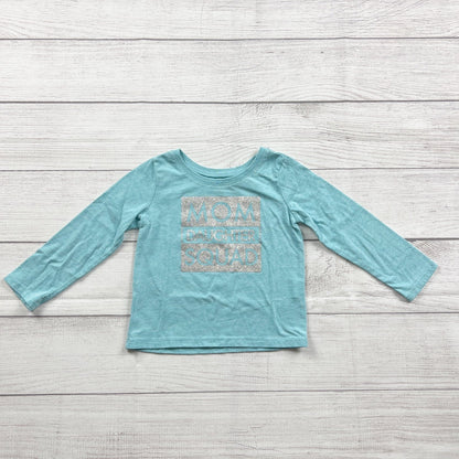 The Children's Place Toddler Girls Glitter Graphic Mom Squad Tee 18-24 Months
