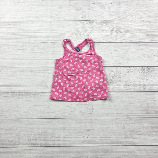 babyGap Toddler Girl Tank Top Pink Pineapple Print Racerback 12-18 Months