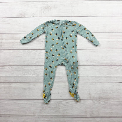 Posh Peanut Baby Bumblebee Bamboo Viscose Zipper Footie Pajamas 3-6 Months