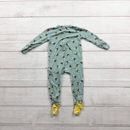 Posh Peanut Baby Bumblebee Bamboo Viscose Zipper Footie Pajamas 3-6 Months