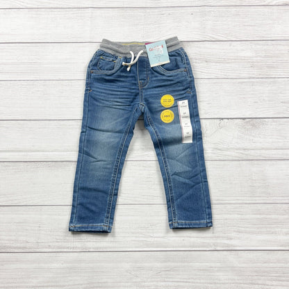Cat & Jack Toddler Skinny Knit Jeans Pull-On Medium Wash Denim NWT 3T