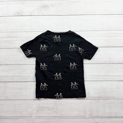 Denim & Flower Boys Halloween Skeleton Print T-Shirt Floss Like a Boss Tee 5-6