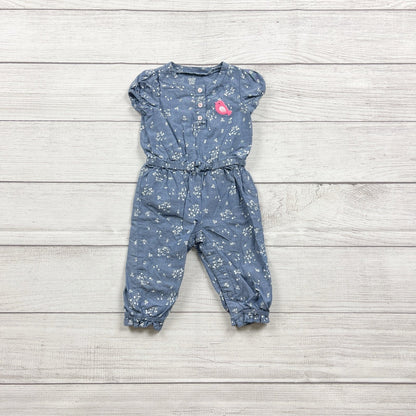 Just One You By Carter's Baby Girl Floral Jumpsuit Bird Romper 0-3 Months