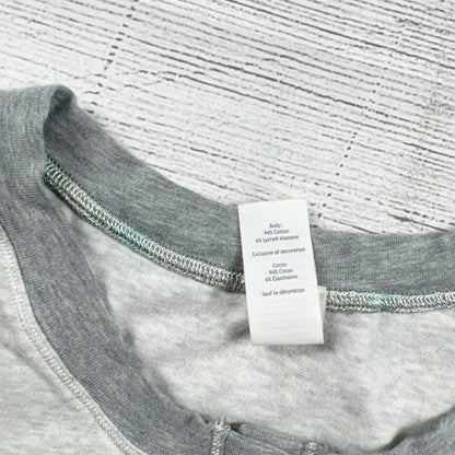 Lululemon Ivivva Girls Gray Short Sleeve Button Romper Stretchy Comfort 14