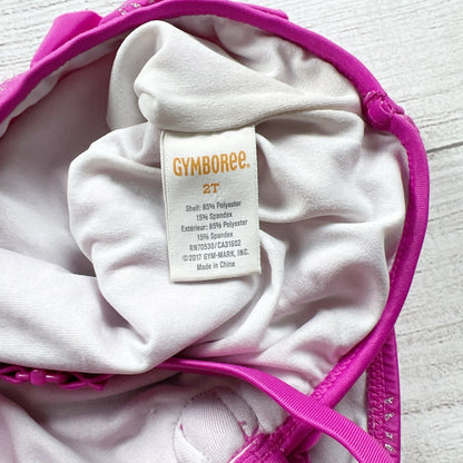 Gymboree Toddler Girl One Piece Swimsuit Pink Starfish Print Halter Ruffle 2T