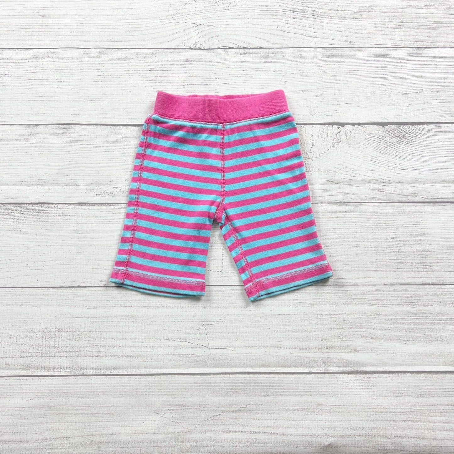 Hanna Andersson Striped Pink Blue Baby Pants 3-6 Months