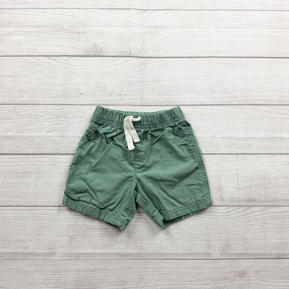 Just One You Carter's Baby Green Pull On Shorts Pockets 12-18 Months