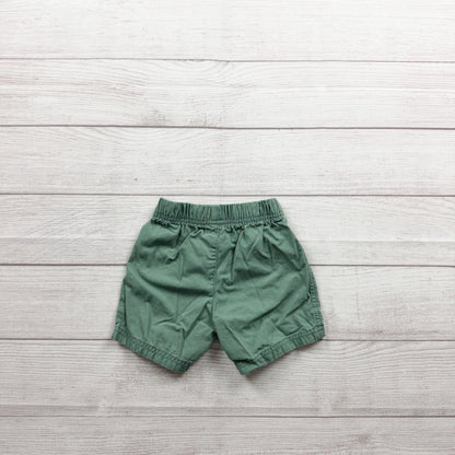 Just One You Carter's Baby Green Pull On Shorts Pockets 12-18 Months