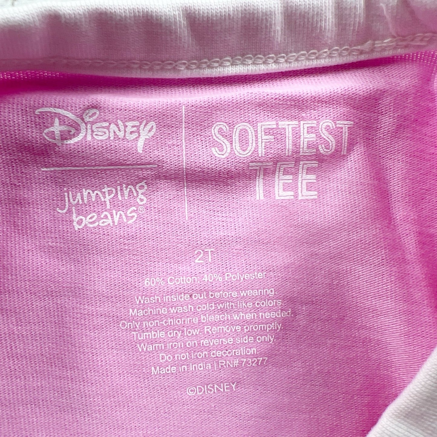 Disney Jumping Beans Toddler Girl Easter “Hoppy Easter” Minnie Mickey Tee NWT 2T