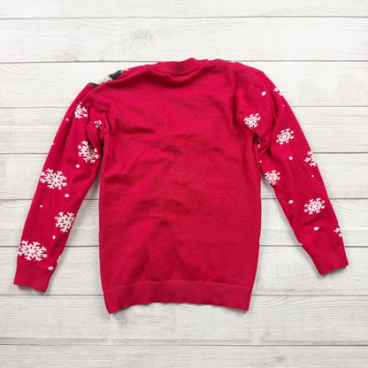 Squishmallows Kids Cardigan Red Holiday Button Up Sweater XL