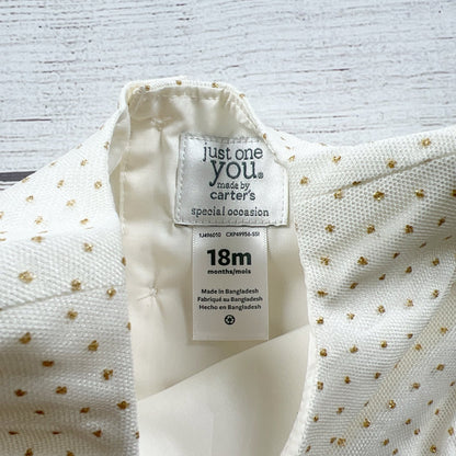 Carter’s Just One You Girls Special Occasion Dress Ivory NWT 12-18 Months