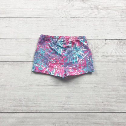 Freestyle Danskin Girls Shorts Pink Blue Geometric Athletic Dance Shorts 6-6X